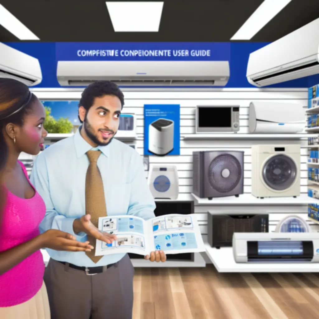 Osoba analizująca przewodnik zakupu urządzeń do klimatu domowego