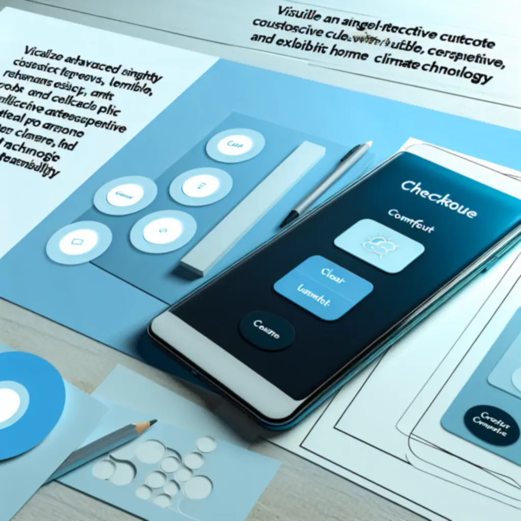 Przykład mobilnego widoku finalizacji zamówienia w HomeAeroClima